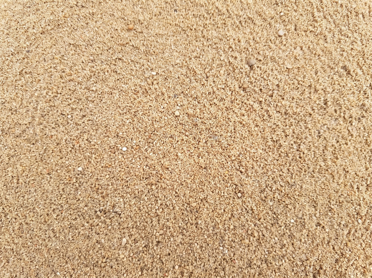Vasket sand 0-4 mm – nærbillede af tekstur