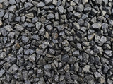 Granitskærver sort Hyperite 8-11 mm – nærbillede af tekstur