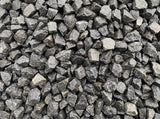 Granitskærver sort Hyperite 11-16 mm – nærbillede af tekstur