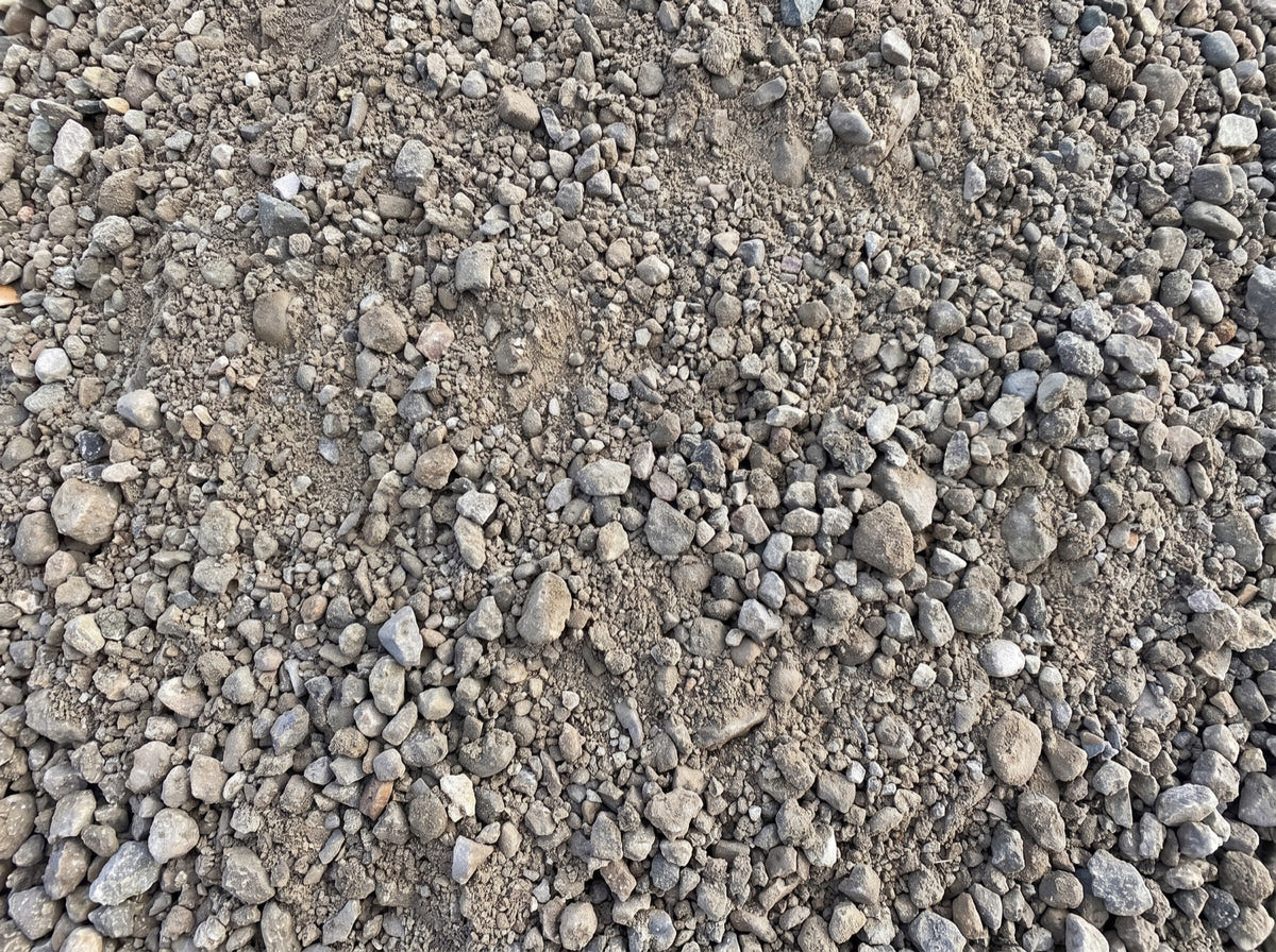 Stabilgrus 0-32 mm – nærbillede af tekstur