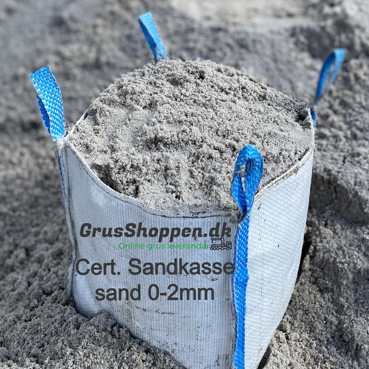 Cert. Sandkassesand 0-2mm - GrusShoppen