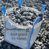 Granitskærver sort Hyperite 11-16mm - GrusShoppen