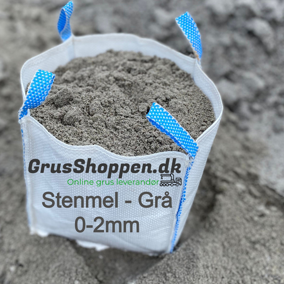 Stenmel grå Espevik 0-2mm - GrusShoppen