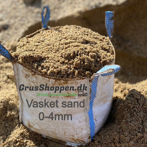 Vasket sand 0-4mm - GrusShoppen